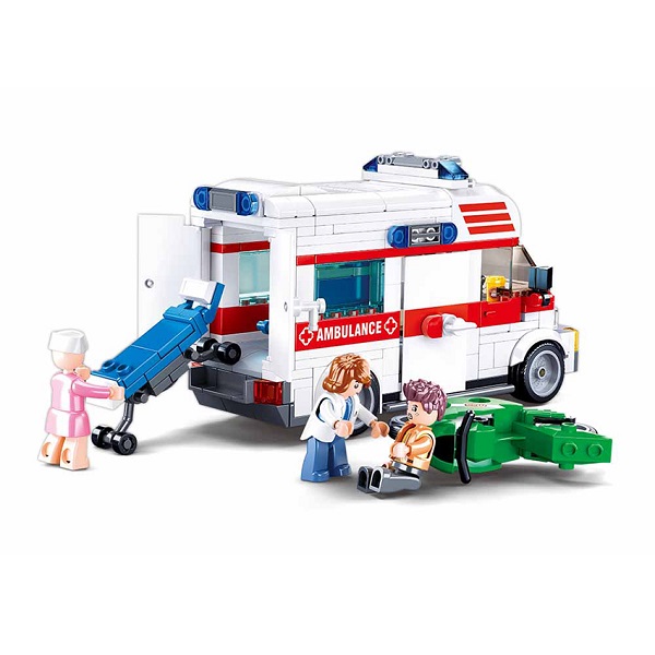 Set de construcție ”Ambulanța”, 328 elem.