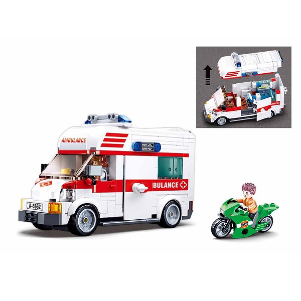 Set de construcție ”Ambulanța”, 328 elem.