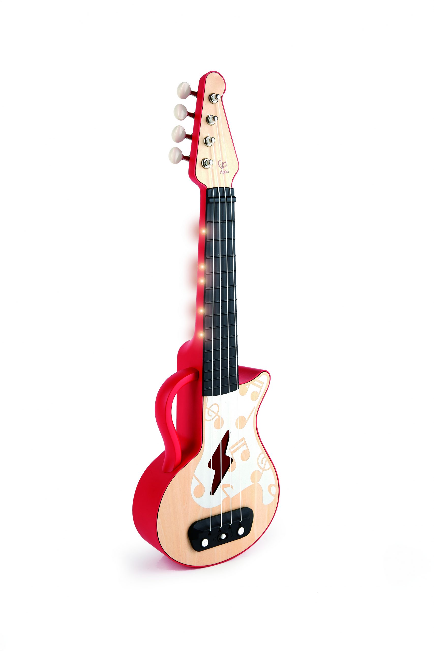 Chitara Ukulele cu lumini, Roșie