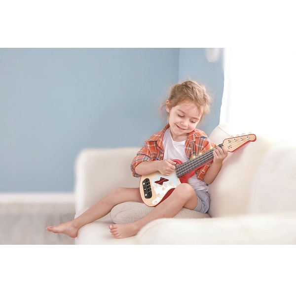 Chitara Ukulele cu lumini, Roșie
