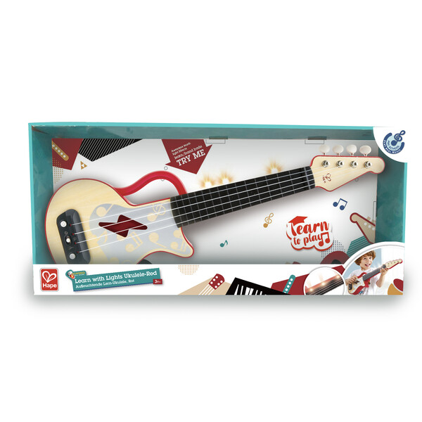 Chitara Ukulele cu lumini, Roșie
