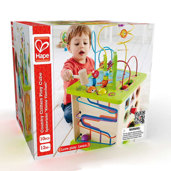 Cub Montessori cu lumini „Animalele”
