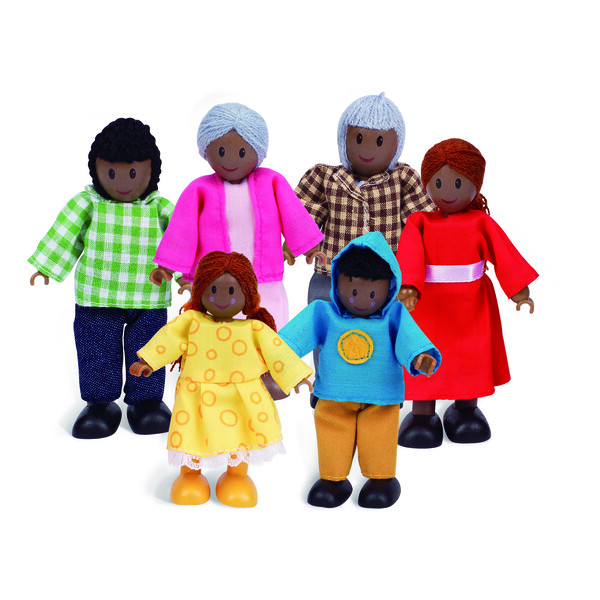 Детский набор мини — кукол  «Happy Family African American»