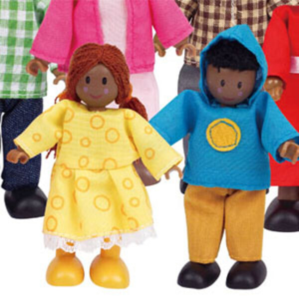 Детский набор мини — кукол  «Happy Family African American»