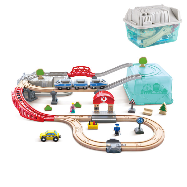 Set trenulet, cu cutie de depozitare