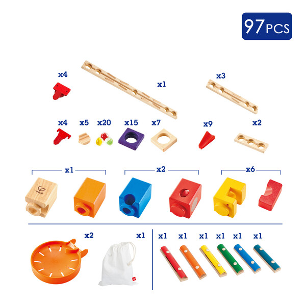 Конструктор-лабиринт Hape Quadrilla Ксилофон 96 эл.