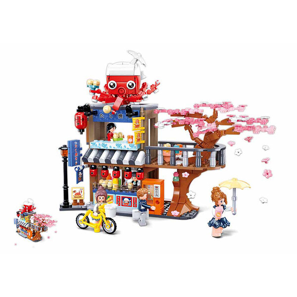 Set de construcție ”Magazinul principal Tako Yaki”, 548 elem.