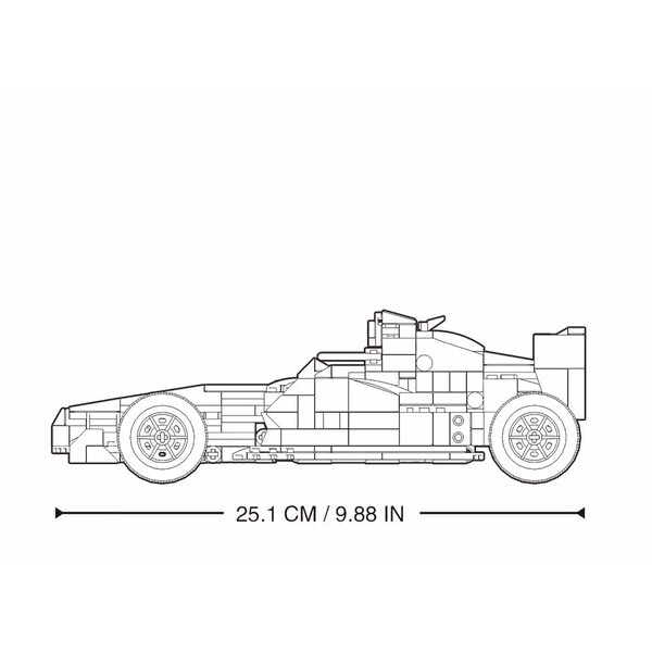 Set de construcție „Automobil F1”, cu telecomandă, 423 elem.