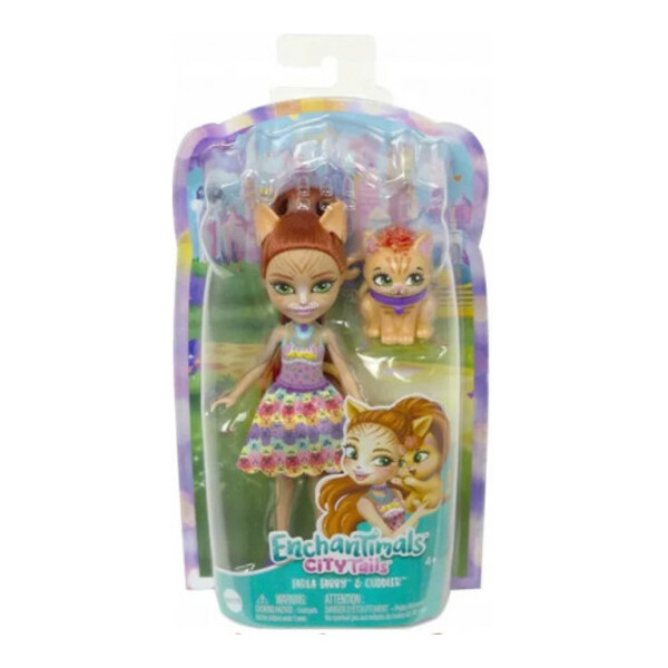 Papusa Enchantimals “Tarla pisicuța roșie”