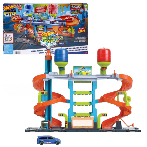 Hot Wheels Set “Mega spălătorie”..