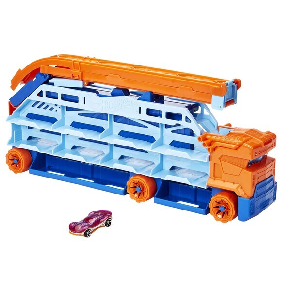 Hot Wheels Игровой набор Грузовик-автотрек “Десантирование с воздуха”