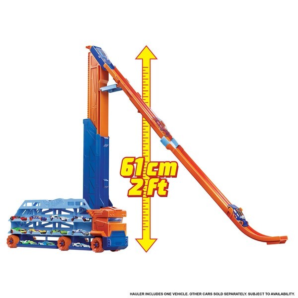 Hot Wheels Игровой набор Грузовик-автотрек “Десантирование с воздуха”