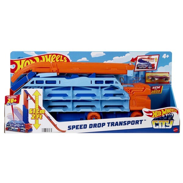 Hot Wheels Игровой набор Грузовик-автотрек “Десантирование с воздуха”
