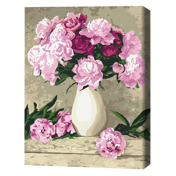 Cumpara  Creativitate/Logică - Pictură pe numere 40*50 сm (în cutie) – Bujor..