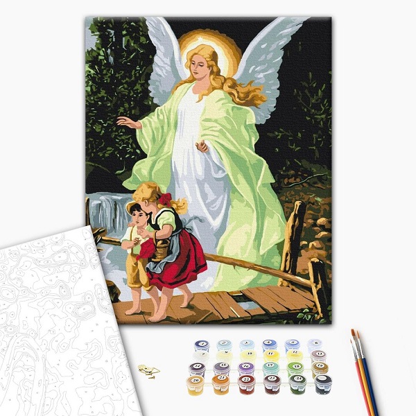 Pictură pe numere 40*50 cm (în cutie) –  Înaripați de securitate