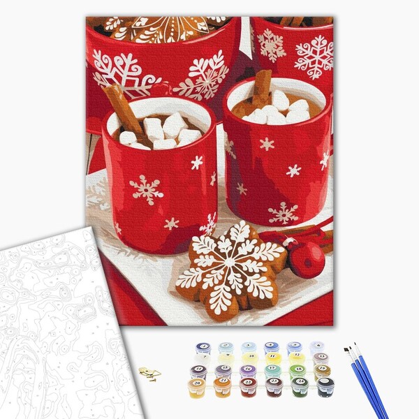 Pictură pe numere (în cutie) – Cacao de zăpadă