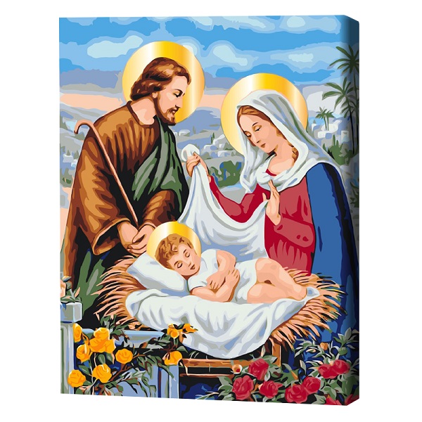 Cumpara  Picturi prin numere - Pictură pe numere 40*50 cm (în cutie) –  Sfân..
