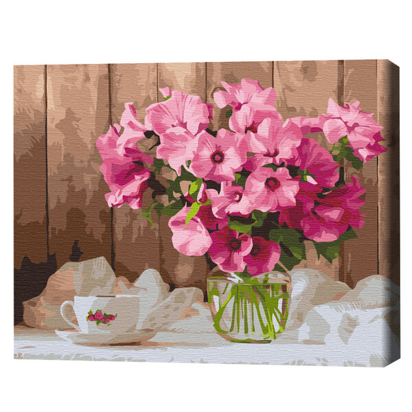 Cumpara  Picturi prin numere - Pictură pe numere 40*50 (în cutie)– Petunii r..