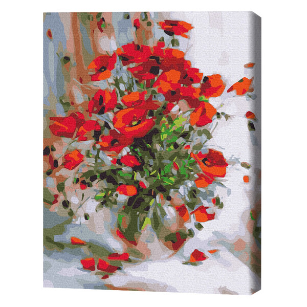 Cumpara  Creativitate/Logică - Pictură pe numere 40*50 cm (în cutie)– Macii ..