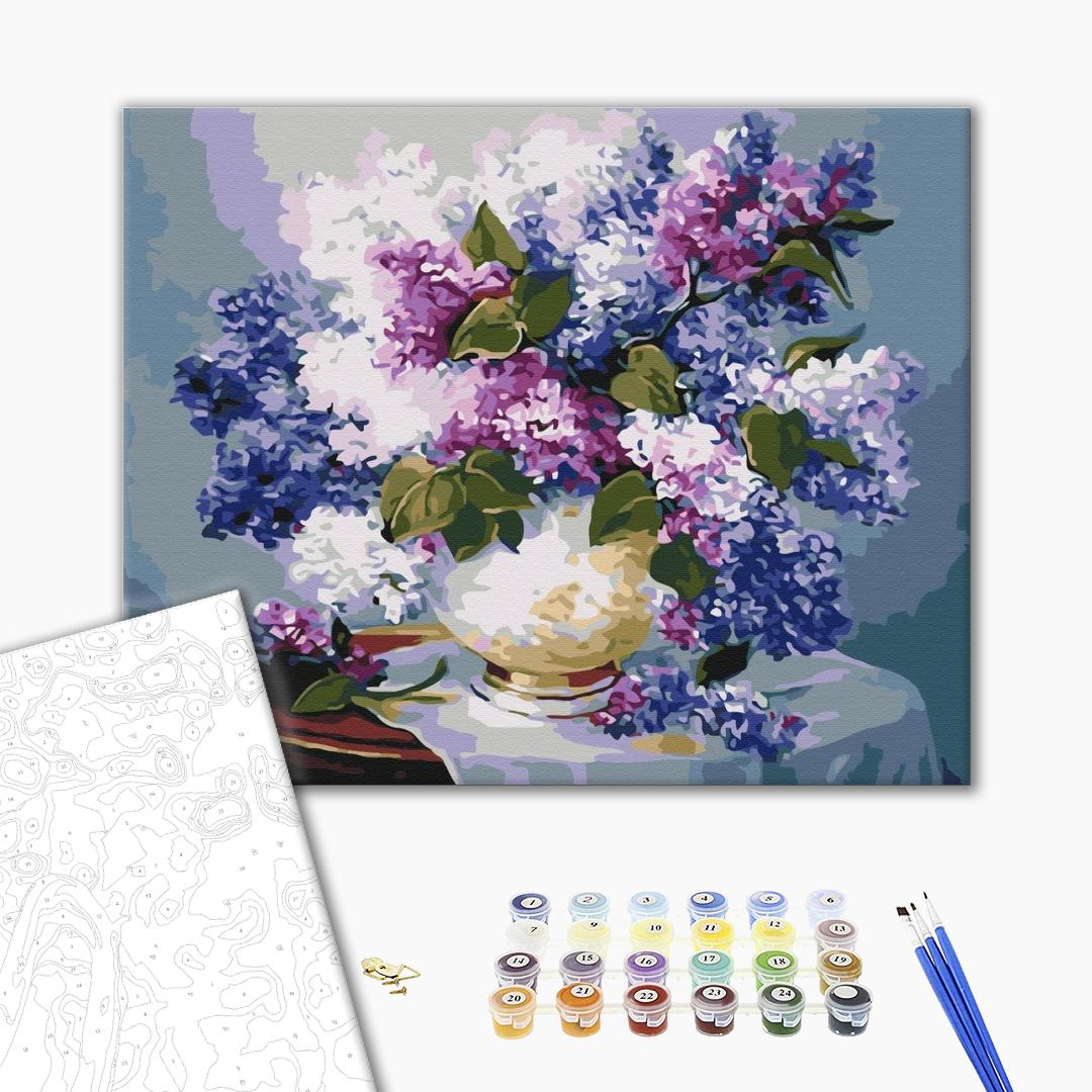 Pictură pe numere 40*50 cm (în cutie) – Culori de liliac