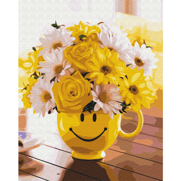 Pictură pe numere 40*50 сm (în cutie) –  Buchețel de fericire