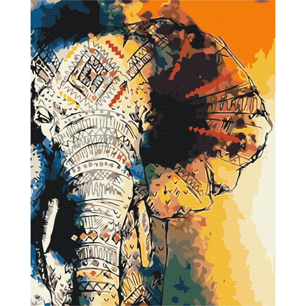 Pictură pe numere 40*50 cm (în cutie) – Desenul elefantului