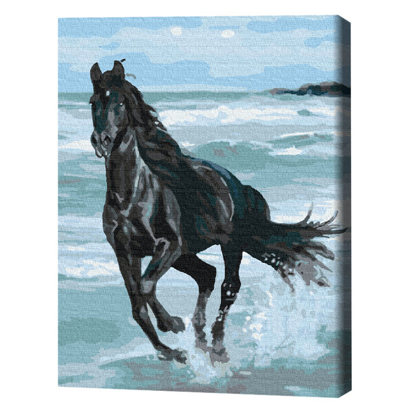 Cumpara  Picturi prin numere - Pictură pe numere 40*50 cm (în cutie) – Cal n..