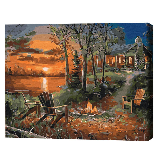 Cumpara  Creativitate/Logică - Pictură pe numere 40x50 cm (în cutie) – Casa ..