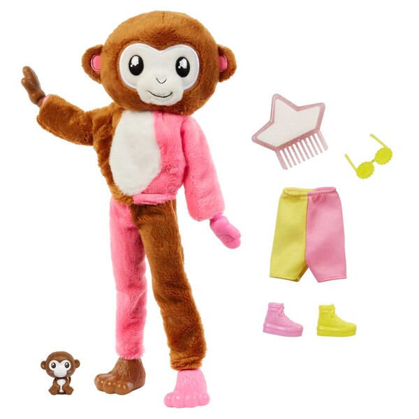 Papușa Barbie Cutie “Prietenii junglei„ – Maimuțică