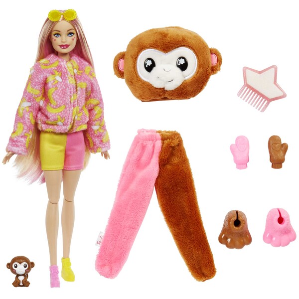 Papușa Barbie Cutie “Prietenii junglei„ – Maimuțică
