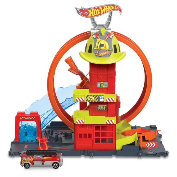 Hot Wheels Set de joc „Stația de pompieri a orașului”
