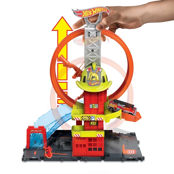 Hot Wheels Set de joc „Stația de pompieri a orașului”