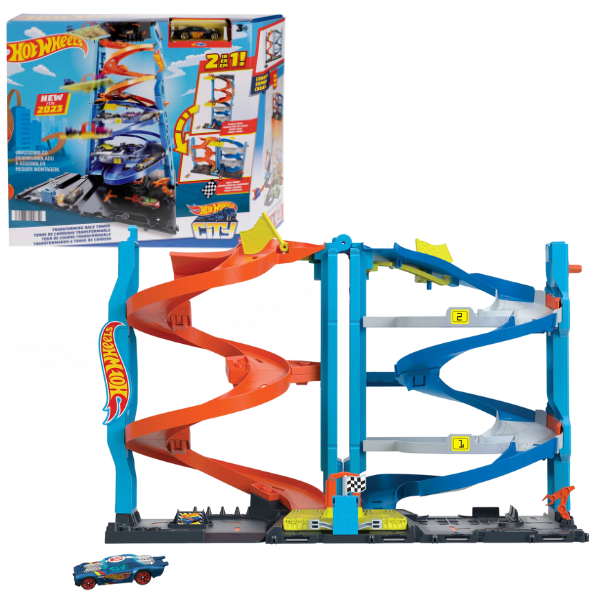 Hot Wheels Set de joc “Turn-transformer de curse urbane”