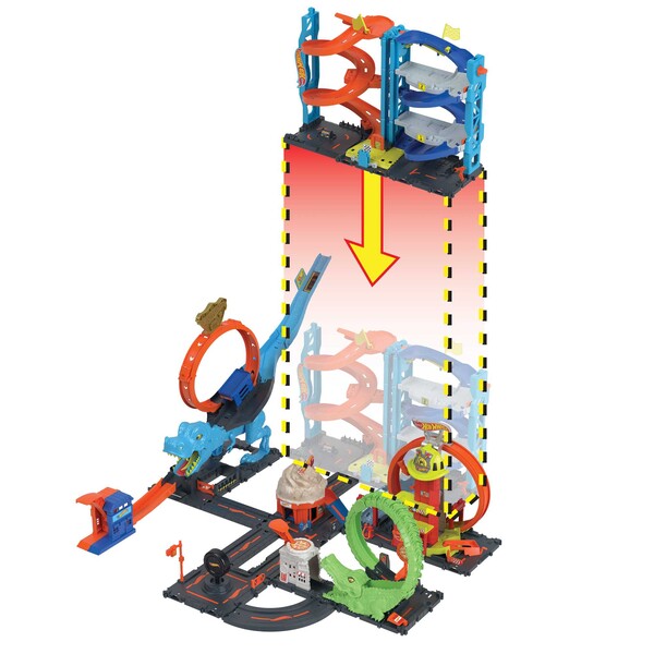 Hot Wheels Set de joc “Turn-transformer de curse urbane”