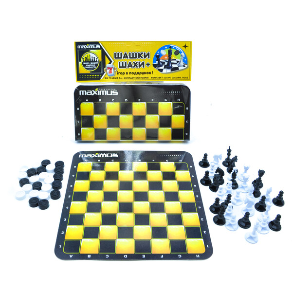 Настольная игра  «Шашки + Шахматы»