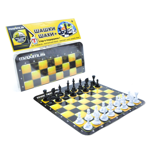 Настольная игра  «Шашки + Шахматы»