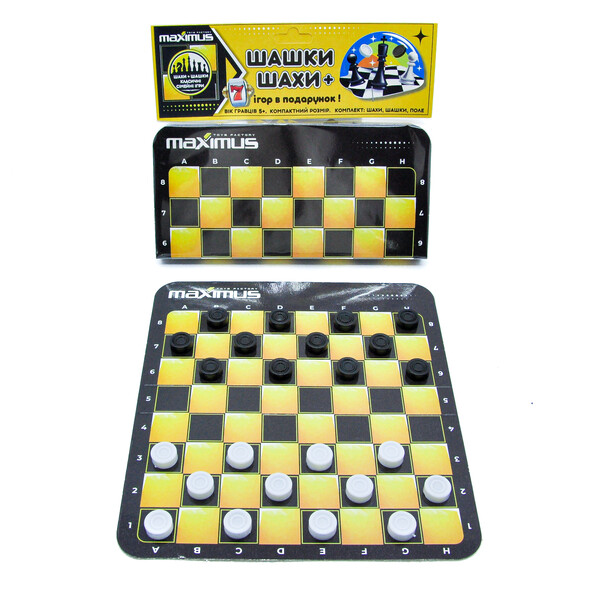 Настольная игра  «Шашки + Шахматы»
