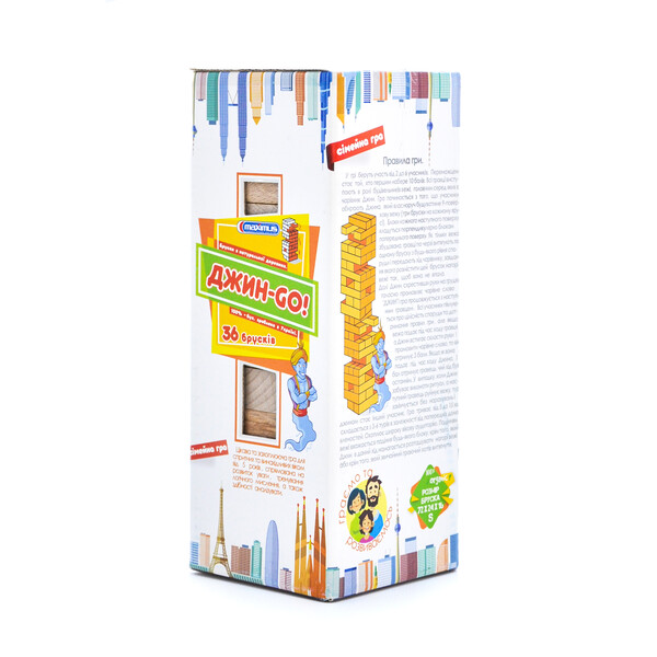 Joc de masă „Jin GO”  jenga din 36 blocuri de lemn