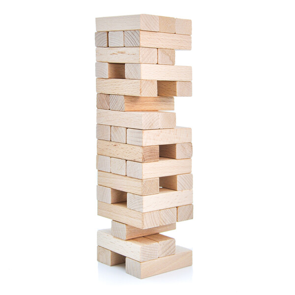 Joc de masă „Jin GO”  jenga din 45 blocuri de lemn