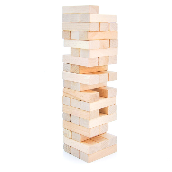 Joc de masă „Jin GO”  jenga din 54 blocuri de lemn