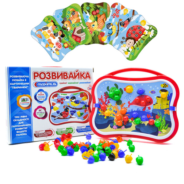 Set de joc cu mozaică „Razvivaika” 77 elem.