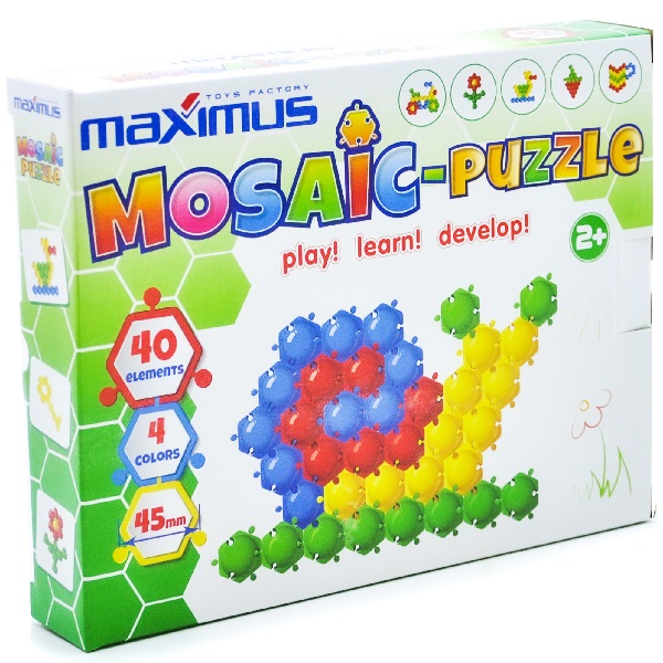 Set de joc  „Mozaică-puzzle” 40 ele..