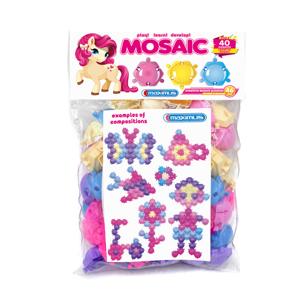 Set de joc  „Mozaică-puzzle” 40 ele..