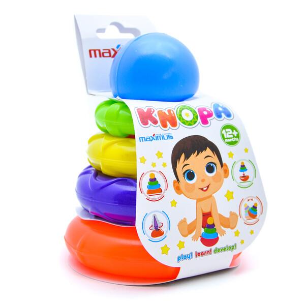 Piramida 2 în 1 „Knopa”