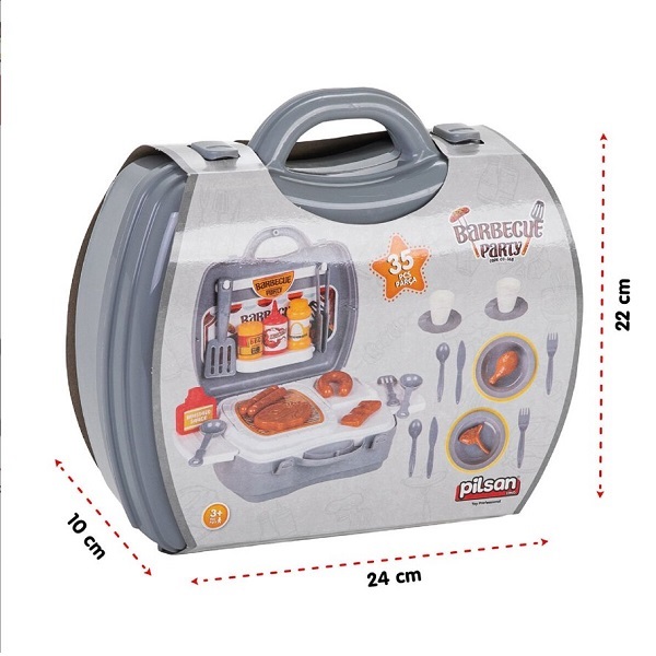 Set pentru grătar cu geantă și accesorii (35 de elemente)