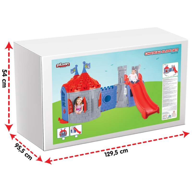 Castel cu tobogan (disponibil în 2 culori)