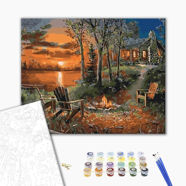 Pictură pe numere 40*50 сm (fără cutie)  – Decor de sărbătoare