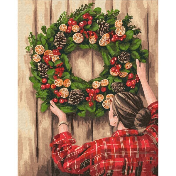 Pictură pe numere 40*50 сm (fără cutie)  – Decor de sărbătoare