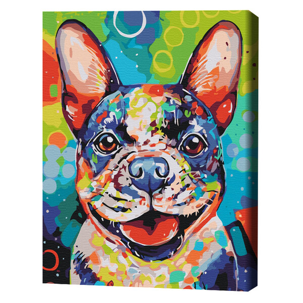 Cumpara  Picturi prin numere - Pictură pe numere 40*50 cm (fără cutie) – Căț..