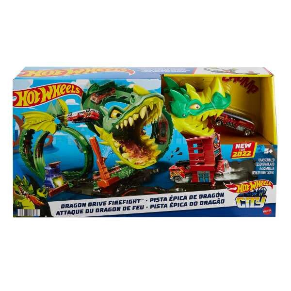 Hot Wheels Set de joc “”Dragon Drive. Schimb de focuri”